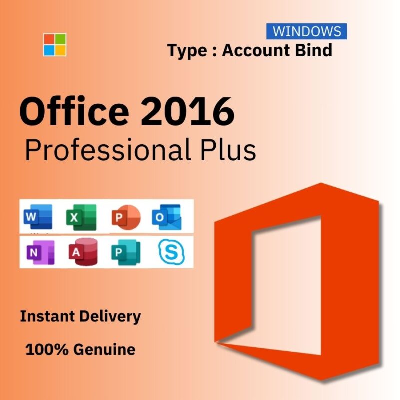 MS Office 2016 Pro Plus Lifetime key - Account Bind