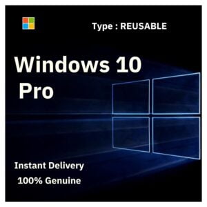 Windows 10 Pro lifetime REUSABLE