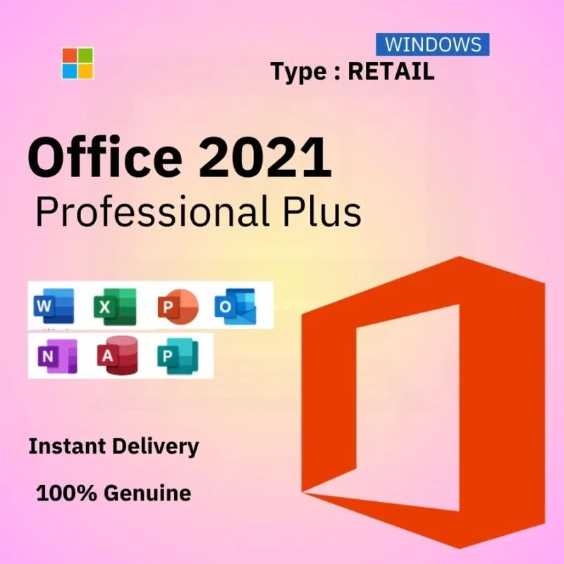 MS Office 2021 Pro Plus Lifetime key - RETAIL