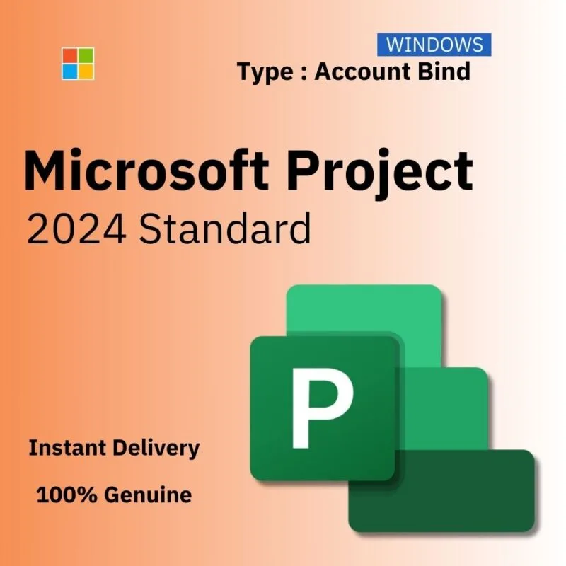 Microsoft Project 2024 Standard Lifetime key - Account Bind